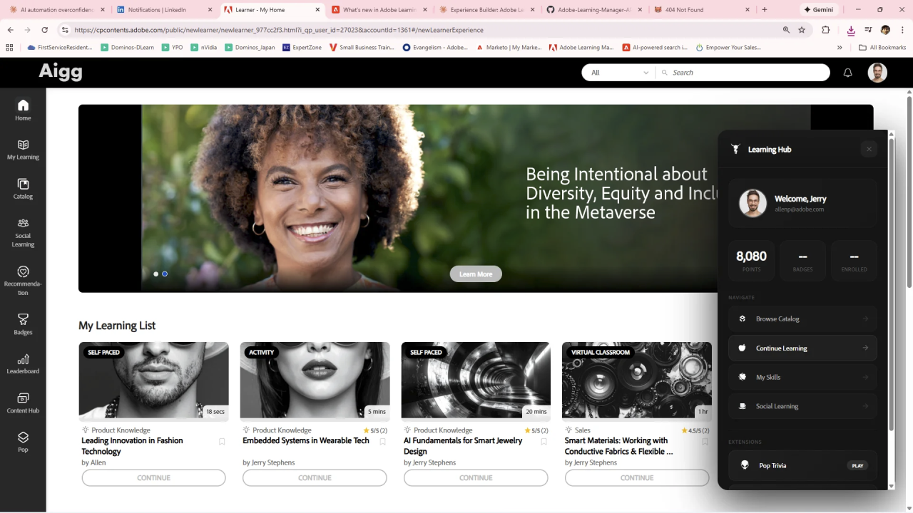 See that popup on the right? It's INJECTED! Simple Java Script - crazy flexibility.