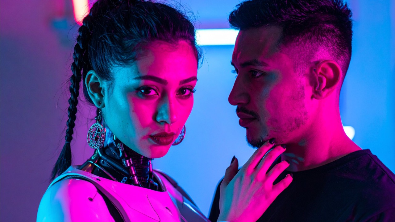 AI Cyborg Companion. Image created with Adobe Firefly. 